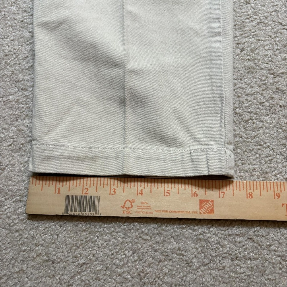 Vtg Guess Georges Marciano Pants Mens 32x32 Beige Pleated Chino USA Twill 80s - Picture 9 of 16